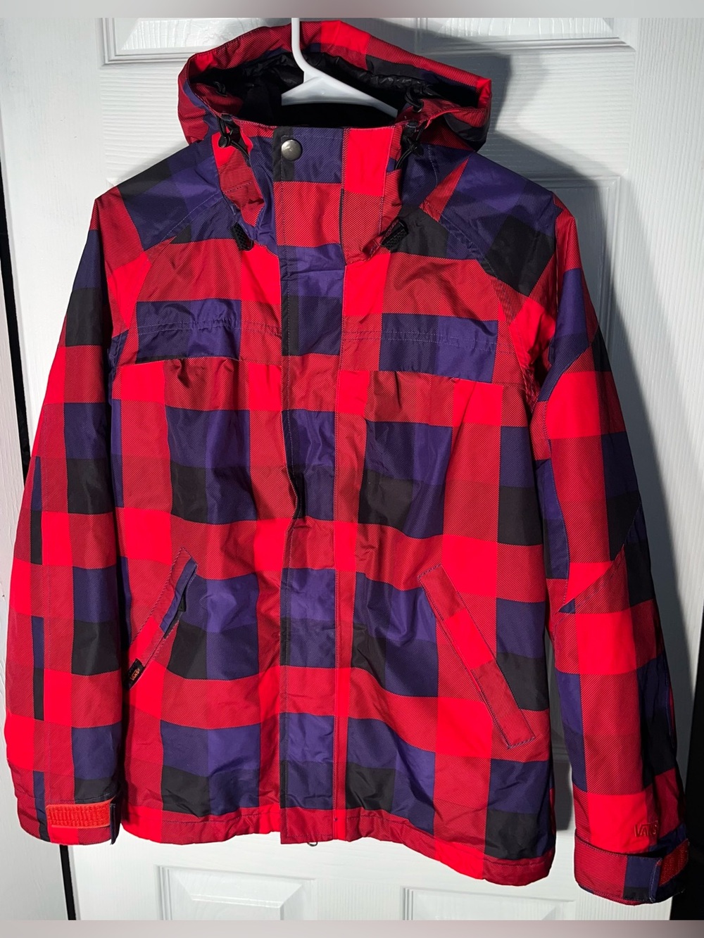 Women’s VANS Plaid Snow Ski Jacket Size  Small Snow Skirt Full Zip 5000mm